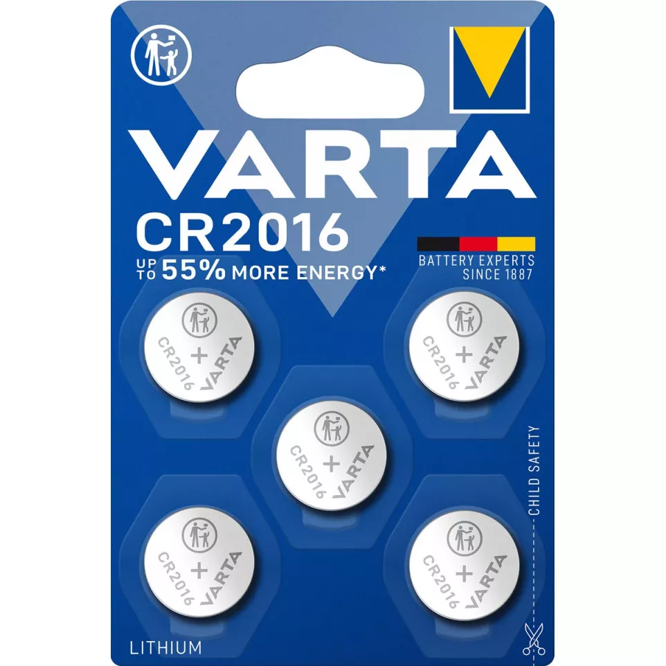 Varta pile bouton Lithium CR2016,...