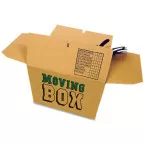 Cleverpack verhuisdoos, uit golfkarton, bedrukt, ft 48 X 32 X 36 cm, pak van 5 stuks