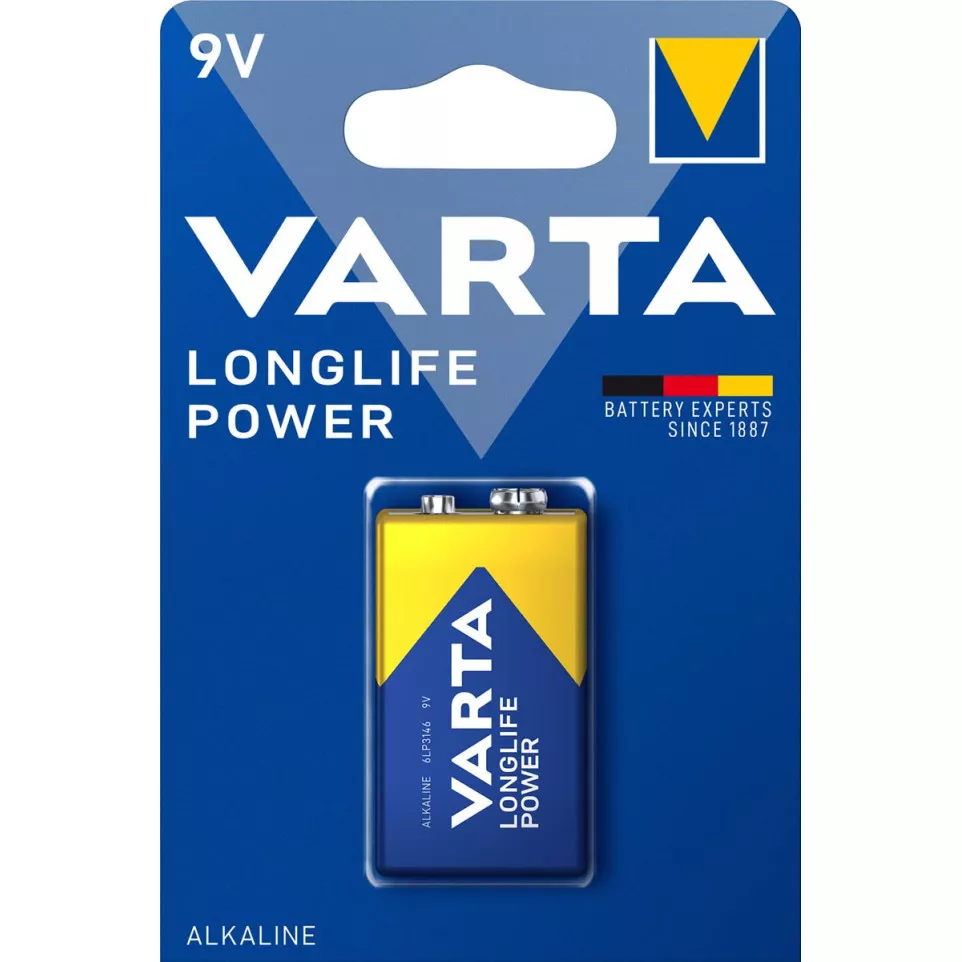 Varta Longlife Power 9V Battery,...