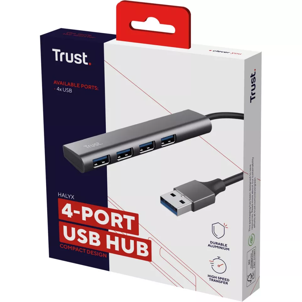 Trust Halyx USB 3.2 Hub 4-ports