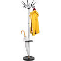 MAUL Porte-manteau caligo, hauteur 175 cm, 32 patères avec porte-parapluies, argent