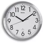 MAULmove 30RC Radio-Controlled Wall Clock, 30.5 cm Diameter, Aluminum Frame