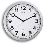 MAULstep Electronic Wall Clock 35 cm Silver Plastic Frame