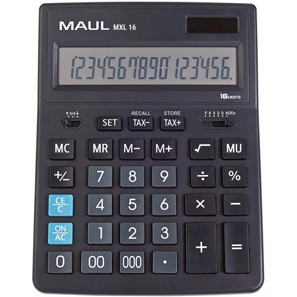 MAUL desktop calculator MXL 16 black