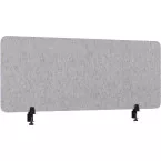 Smit Visual scheidingswand, lichtgrijs, 60 x 160 cm, met 2 klemmen