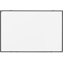 Smit Visual Softline tableau blanc, acier laqué, magnétique, profilé d'aluminium noir, 90 x 60 cm
