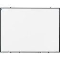 Smit Visual Softline tableau blanc, acier émaillé, magnétique, profilé d'aluminium noir, 120 x 90 cm