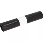 Deiss vuilniszak ft 50 x 64 cm, 25 micron, LDPE, rol van 24 stuks, zwart