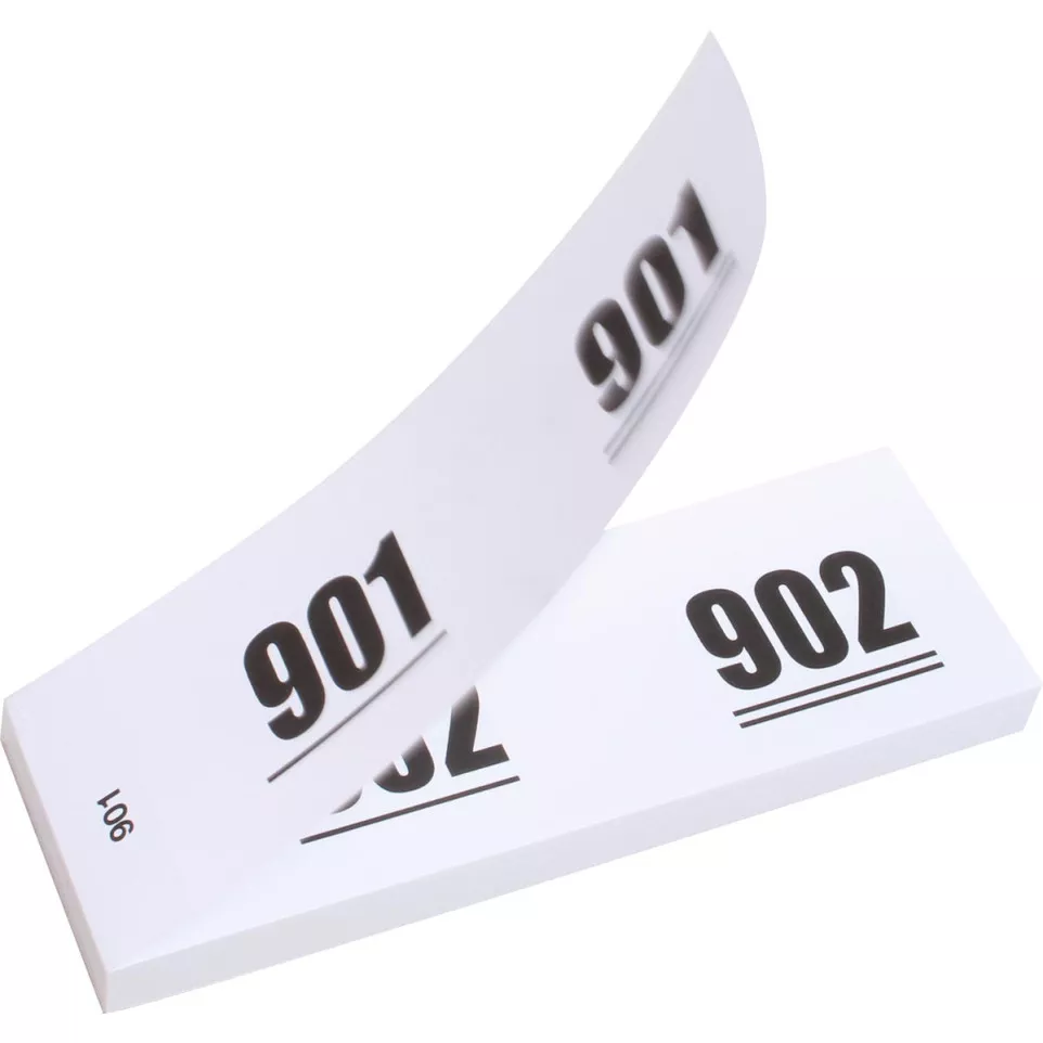 Numbered Cloakroom Ticket Pads