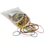 Q-Connect Rubber Bands Assorted Sizes 25g Assorted Colours
