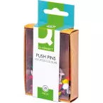 Q-CONNECT display pins box of 25 assorted colors