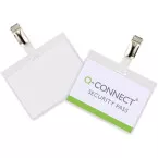 Q-CONNECT badge avec clip 90 x 60 mm, boîte de 25 pièces
