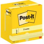 Post-it Z-Notes Canary Yellow 76 x 127 mm 100 Sheets per Pad Pack of 12 Pads