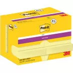 Post-It Super Sticky Notes, 90 vel, ft 47,6 x 47,6 mm, geel, 8 + 4 GRATIS