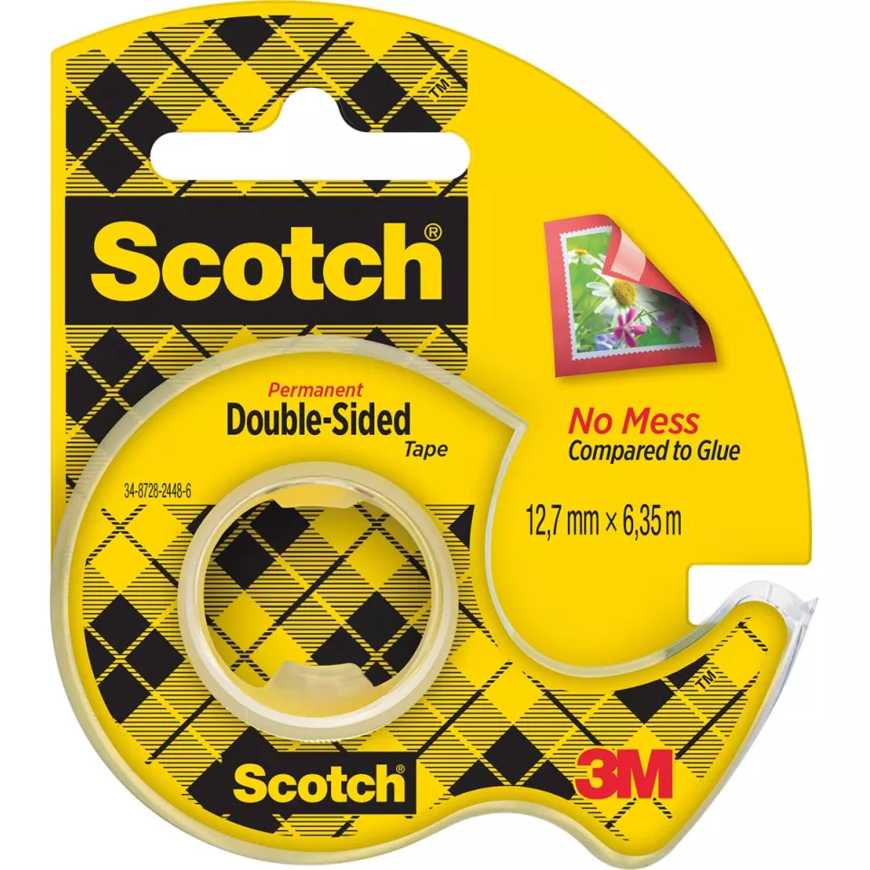 Scotch dubbelzijdige tape 12,7 mm x...