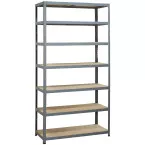 Avasco Strong Tower XL Industrial Shelving Unit 222 x 120 x 45 cm 7 Shelves Grey