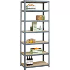 Avasco Strong Tower L Industrial Shelving Unit 222 x 90 x 45 cm 7 Shelves Grey