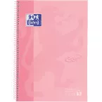 Oxford School Touch Europeanbook spiraalblok, ft A4+, 160 bladzijden, gelijnd, pastel roze