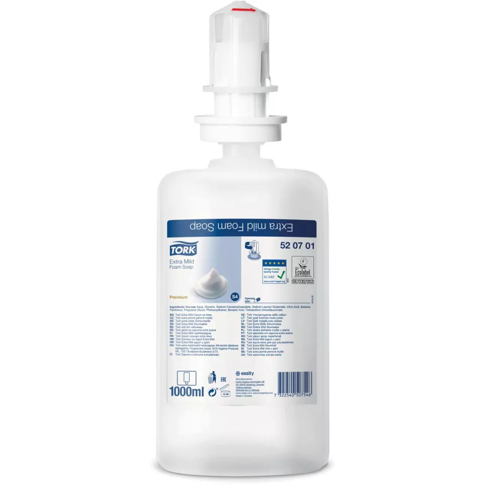 Tork savon mousse extra-doux S4, 1 l