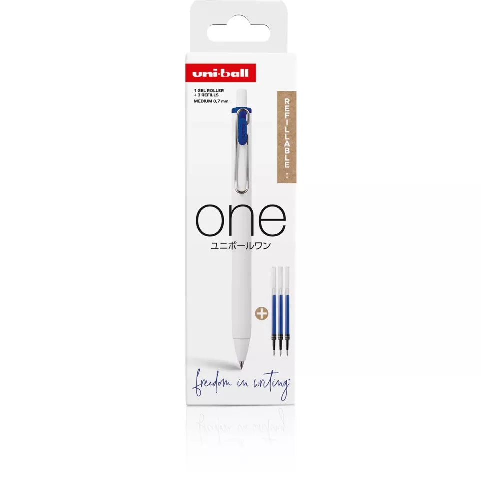 Uni-ball ONE gelroller 0,7 mm blauw,...
