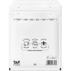 Comebag enveloppes à bulles d'air, ft 180 x 265 mm, avec bande adhésive, blanc, boîte de 100 pièces