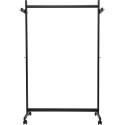 MAUL vestiaire mobile samba, ft 115 x 173 x 51 cm, max. 40 kg, avec 8 patères, noir RAL9004