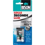 Bison secondelijm Vloeibaar, 3 x tube van 1 g, op blister