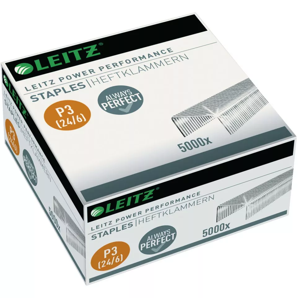 Leitz agrafes P3 24/6, boîte de 5000...