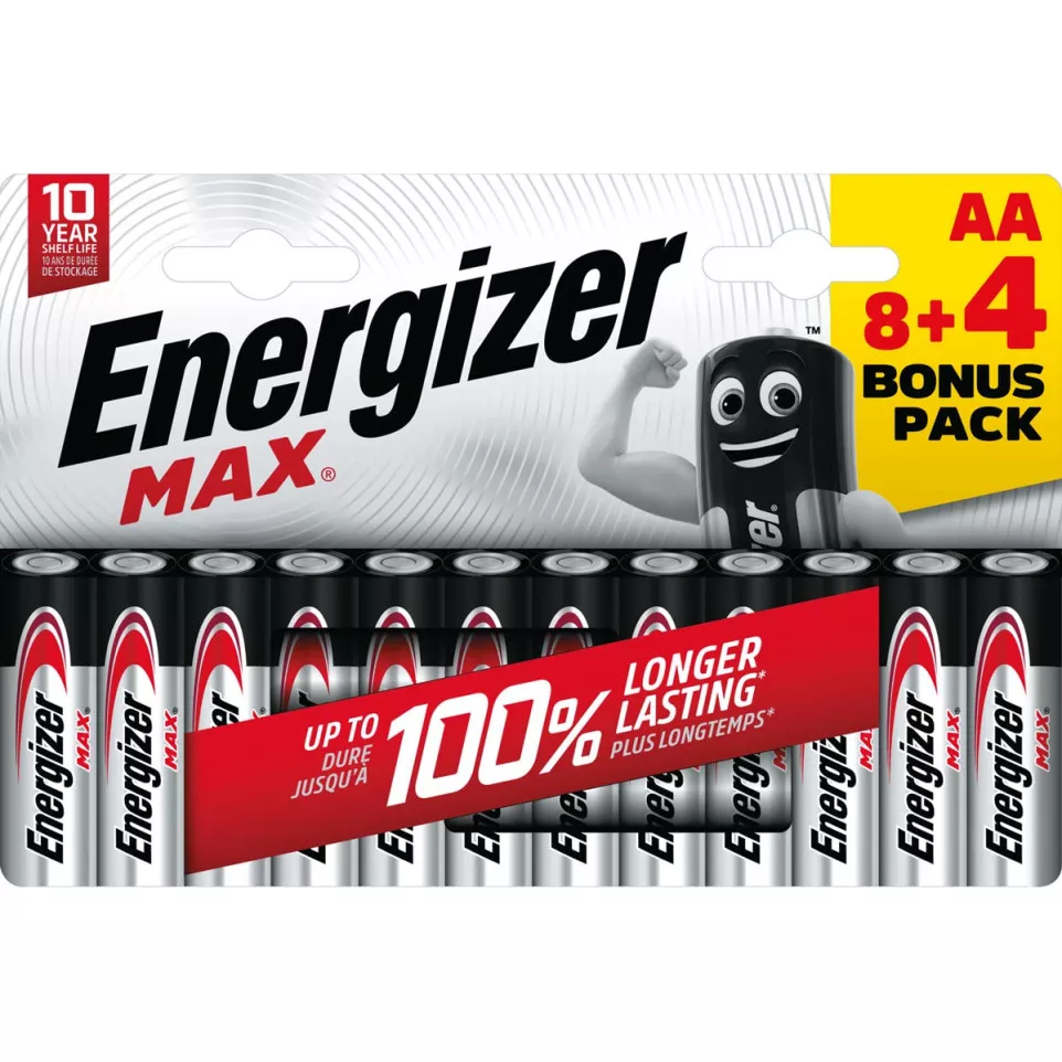 Energizer piles Max AA, blister de 8...