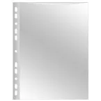 Q-CONNECT pochette perforée A4 perforation 11 trous lisse 100 microns