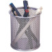 Q-CONNECT pot à crayons, métal mesh, argent