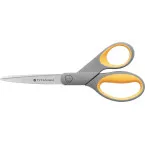 Westcott Titanium Pointed Scissors, 21 cm, Yellow/Gray, 1 Piece Blister Pack
