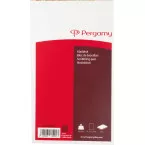 Pergamy bloc de brouillon, ft 11,5 x 19,8 cm, 200 feuilles, uni