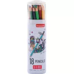 Bruynzeel crayon de couleur, tube de 12 + 6 GRATUIT