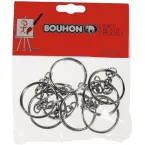 Bouhon sleutelring, 25 mm, blister van 8 stuks