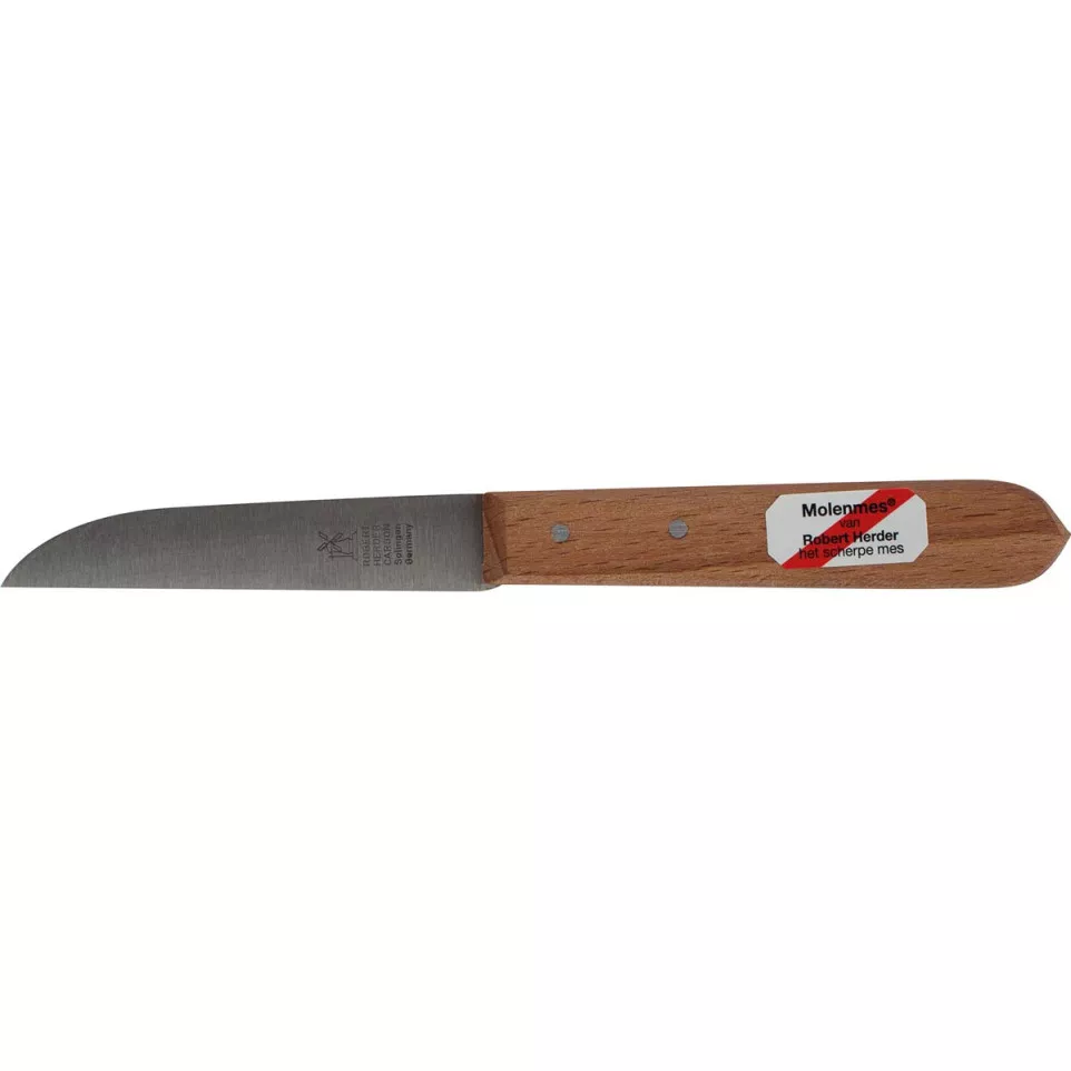 Herder molenmes, carbon/hout, 8,5 cm