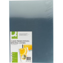 Q-CONNECT couvertures, ft A3, PVC, 200 micron, paquet de 100 pièces, transparent