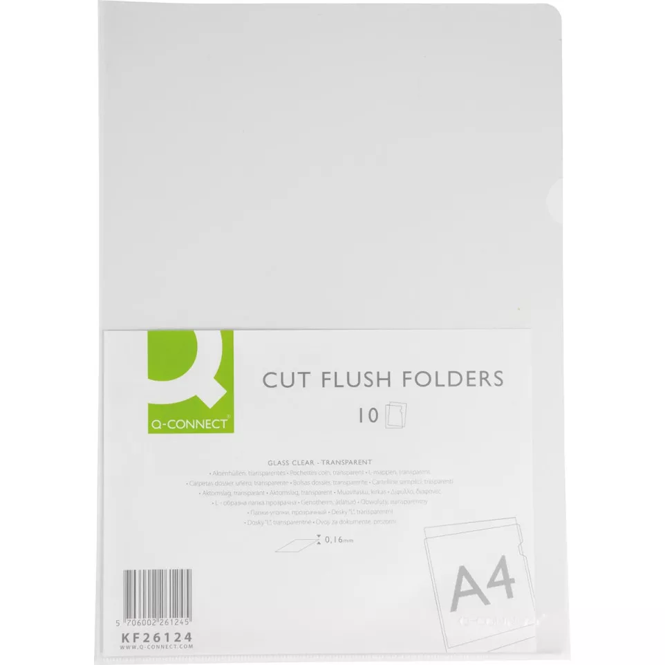 Q-CONNECT L-map glashelder 160 micron...