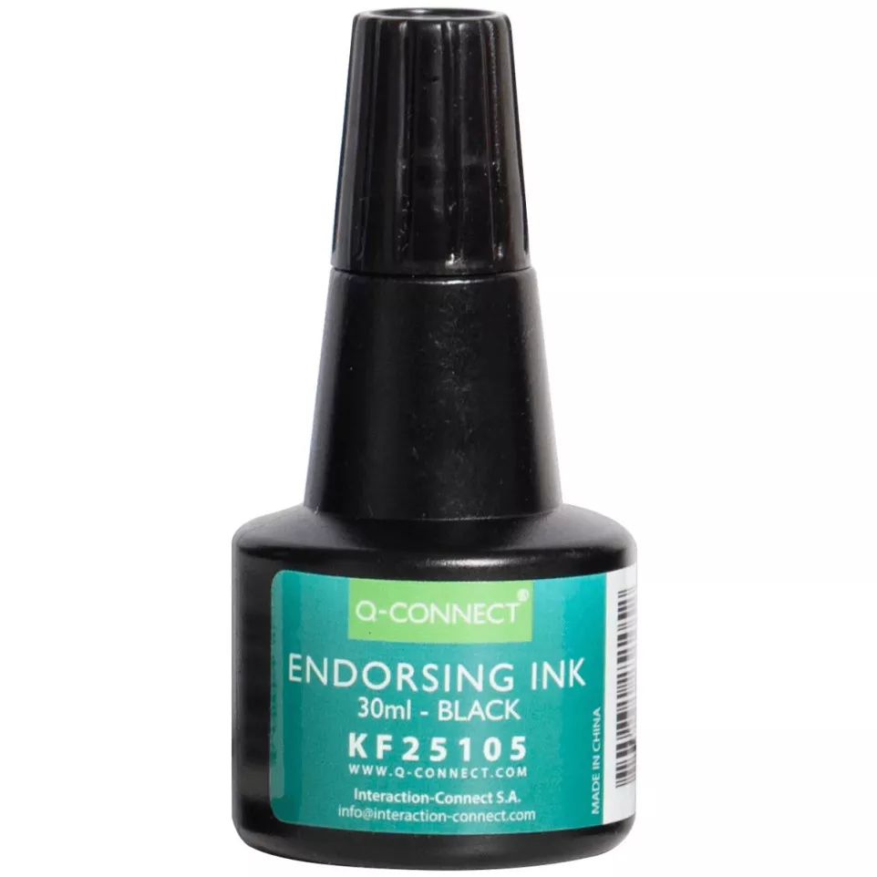 Q-CONNECT stempelinkt, flesje van 28...