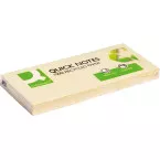 Q-CONNECT Quick Notes Recycled, ft 38 x 51 mm, 100 vel, pak van 3 blokken, geel