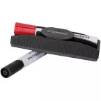 Q-CONNECT brosse effaçeur, magnétique, pour tableau blanc, avec 2 marqueurs
