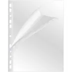 Q-CONNECT pochette perforée A4 perforation 11 trous PP lisse, paquet de 100 pièces