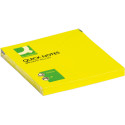 Q-Connect Quick Notes 76 x 76mm Neon Yellow 80 Sheets