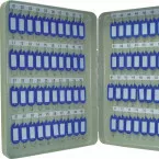 Q-CONNECT Key Cabinet for 80 Keys Grey