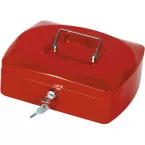 Q-CONNECT geldkoffer, 255 x 200 x 85 mm, rood