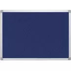 Q-CONNECT textile notice board with aluminium frame 60 x 45 cm blue
