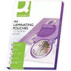 Q-CONNECT Laminating Pouches A4 250 Micron (2 x 125 Micron) Pack of 100