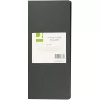 Q-CONNECT visitekaartenmap, Ft 11 x 26 cm, voor 96 kaarten, zwart