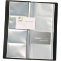 Q-CONNECT visitekaartenmap, Ft 11 x 26 cm, voor 96 kaarten, zwart