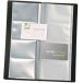 Q-CONNECT Portes-cartes de visite 11 x 26 cm pour 96 cartes noir